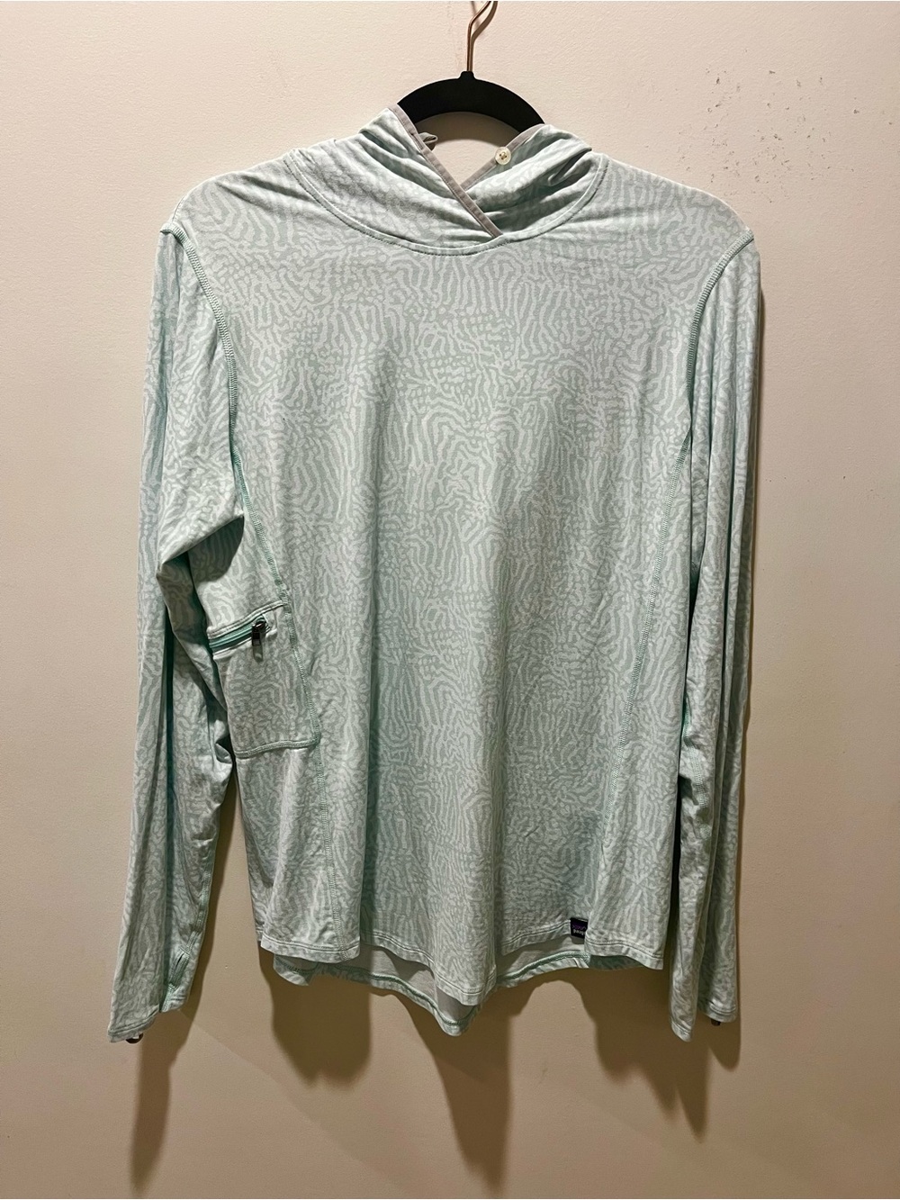 Patagonia Tropic Comfort Natural Sun Hoody Lightweight Zip Pocket Women’s M